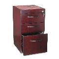 Creative Corsica 3-Drawer Veneer File Cabinet - Mahogany