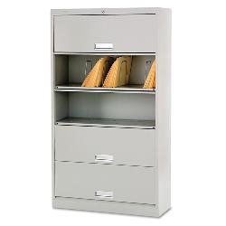 HON 600 Series Letter Size Shelf Files with Receding Doors