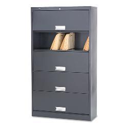 HON 600 Series Letter Size Shelf Files with Receding Doors