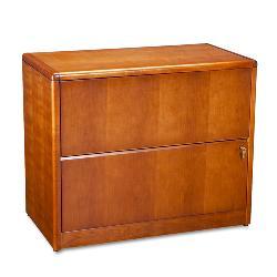 HON 92000 Series 2-Drawer Locking Lateral File Cabinet - Cherry