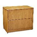 HON 92000 Series Medium Oak 2-drawer Locking File Cabinet