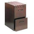 Creative Corsica 2-Drawer Veneer Pedestal File Cabinet - Mahogany