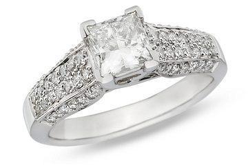 14k White Gold 1 1/2ct TDW Diamond Engagement Ring (G-H, SI2)