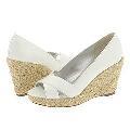 rsvp Jean White Patent Pumps/Heels