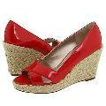 rsvp Jean Red Patent Pumps/Heels