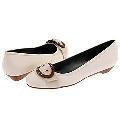Franco Sarto Onesto White Capra Flats