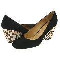 Franco Sarto Sly Black Kid Suede Pumps/Heels