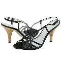 Franco Sarto Utopia Black Patent Sandals