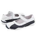 rsvp Kids 7158B (Toddler/Youth) White With Navy Leather Athletic