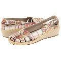 Grasshoppers Getaway ll Stone Plaid Cotton Woven Loafers