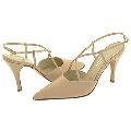 Lumiani Stella Champagne Peau De Sois Pumps/Heels