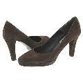 Lumiani R9228 Dark Brown Suede Pumps/Heels