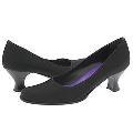 Lumiani 192 Black Fabric Pumps/Heels