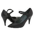 Lumiani Gianna Black Nappa Pumps/Heels