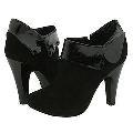 Lumiani Vina Black Suede/Black Patent Boots