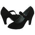 Lumiani Maemi Black Suede Pumps/Heels