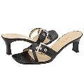 Lumiani Riona Black Croco Sandals