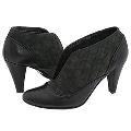 Lumiani Ria Black Leather/Black Suede Pumps/Heels