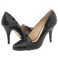Lumiani Kenisha Black Croco/Black Patent Pumps/Heels