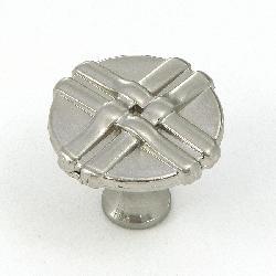 Satin Nickel Weave Cabinet Hardware Knob Pull (Pack of 25)