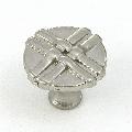 Satin Nickel Weave Cabinet Hardware Knob Pull (Pack of 25)