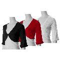 Sangria Women's 3/4-sleeve Cropped Bolero Sweater