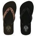 REEF Krystal 2-Pair Variety Pack Black & Brown Sandals