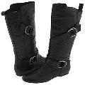Steve Madden Parking Black Leather Boots