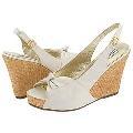 Steve Madden Cerona White Fabric Sandals