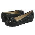 Steve Madden Beat Itt Black Leather Pumps/Heels