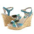 Steve Madden Brinkley Blue Plaid Sandals