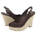 Steve Madden Ludloe Brown Fabric Sandals