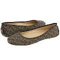 MICHAEL Michael Kors Gillian Flat Black Logo Fabric Flats
