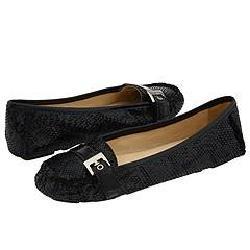 MICHAEL Michael Kors Alexandra Driver Black Embossed Snake