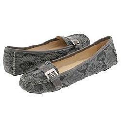 MICHAEL Michael Kors Alexandra Driver Grey Embossed Snake