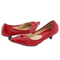 MICHAEL Michael Kors Astor Grommet Kitten Red Patent