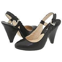 MICHAEL Michael Kors Annabel Sling Black Leather Pumps/Heels