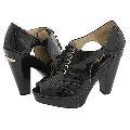 MICHAEL Michael Kors Keaton Oxford Black Patent Pumps/Heels