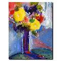Sheila Golden 'Cobalt Vase' Canvas Art