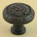 Oil-rubbed Bronze Floral Cabinet Knob Pulls (Pack of 5)