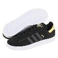 adidas Originals Campus II Black/Black/Metallic Gold Athletic