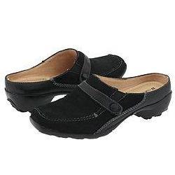 Naturalizer Joyful Black Soft Nubuck/Leather Slip-ons