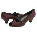 Naturalizer Banded Pinot Noir Leather Pumps/Heels