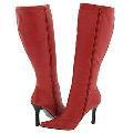 rsvp Belinda (Wide Calf) Red Leather Boots