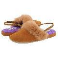 rsvp Angel Cognac Antic Brush Off Slippers