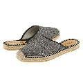 rsvp Kandee Black/Silver Linen Slippers