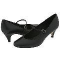 Type Z Marylynn Black Leather Pumps/Heels