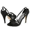 rsvp Mardi Black Satin Pumps/Heels