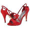 rsvp Mardi Red Satin Pumps/Heels