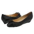 Gabriella Rocha Jyl wedge Black Leather Pumps/Heels